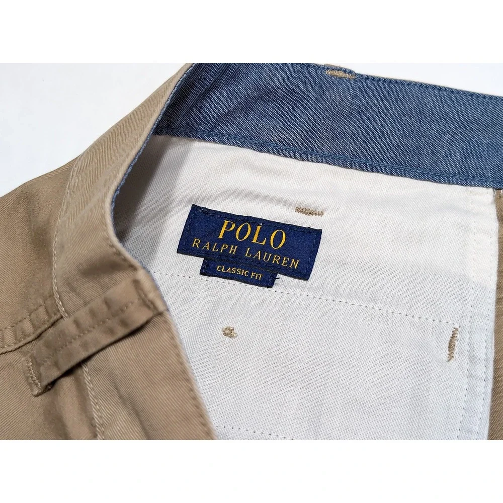 POLO RALPH LAUREN Chino Shorts Mens 52 Big Beige Cotton 10